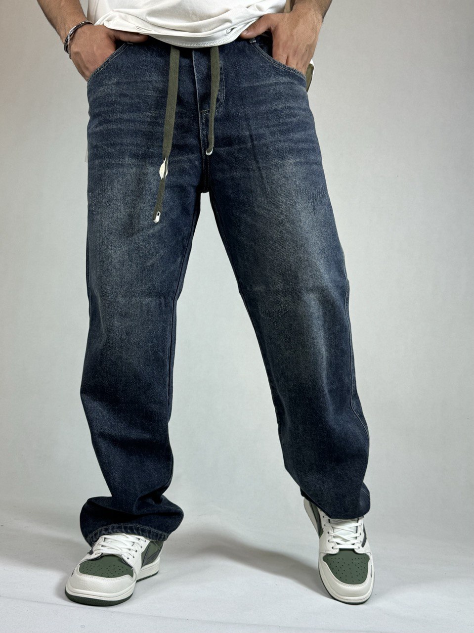 شلوار مردانه جین بگ مدل بگ